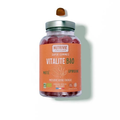 Super-gummies vitalité - spiruline & maté - 60 gummies